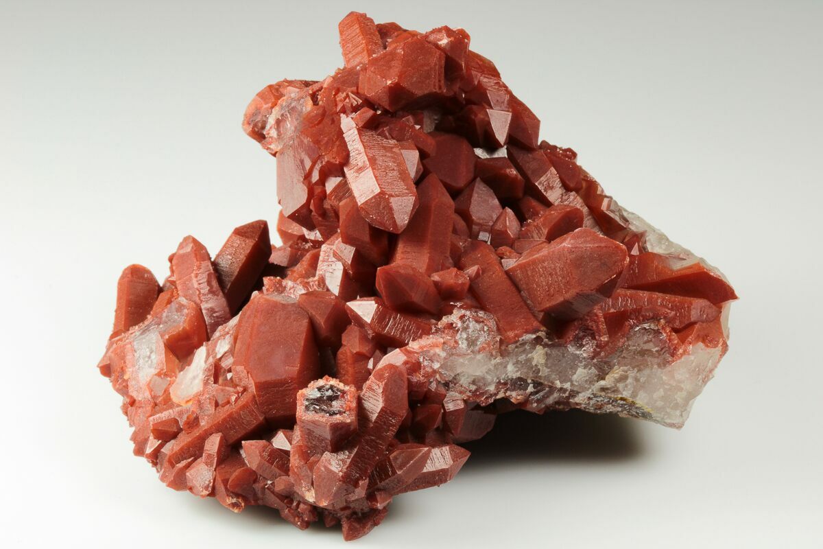 5.4" Red Quartz Crystal Cluster- Morocco (#190155) For Sale FossilEra.com