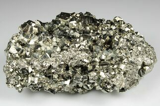 Shimmering Pyrite Crystal Cluster - Peru #190957