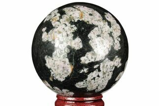 Polished Snowflake Stone Sphere - Pakistan #187528