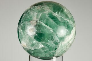 Polished Green Fluorite Sphere - Mexico #193299