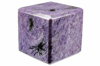 Polished Purple Charoite Cube - Siberia #193324