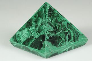 2" Polished Malachite Pyramid - Congo - Crystal #194266