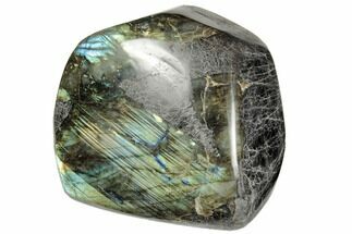 5.45" Flashy, Free-Standing Polished Labradorite - Madagascar - Crystal #194967