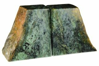 Tall, Polished Jade (Nephrite) Bookends - British Colombia #195538
