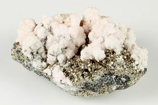 Manganoan Calcite Crystal Cluster and Pyrite Association - Peru #195839