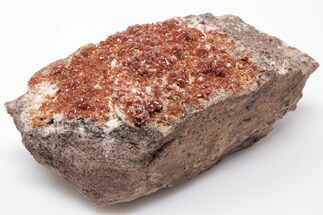Ruby Red Vanadinite Crystals on Barite - Morocco #196317