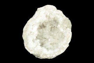 Keokuk Quartz Geode with Calcite Crystals (Half) - Illinois #195941