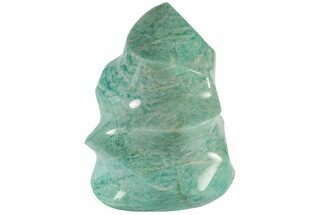 5.8" Polished Amazonite Flame - Madagascar - Crystal #181912