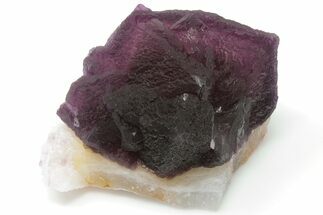 Lustrous, Stepped-Octahedral Purple Fluorite - Yiwu, China #197081