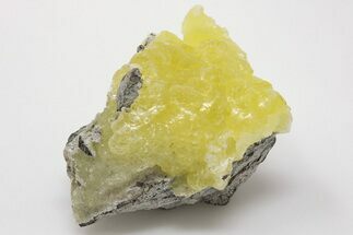 1.6" Lemon-Yellow Brucite - Balochistan, Pakistan - Crystal #198350
