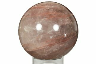 7.1" Captivating, Polished Hematoid Quartz Sphere - Crystal #200609
