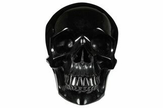 Realistic, Polished Obsidian Skull - Mexico #199592