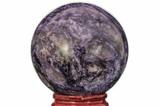 Polished Purple Charoite Sphere - Siberia, Russia #203843