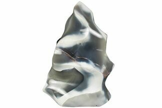6.3" Polished Orca Agate Flame - Madagascar - Crystal #205455