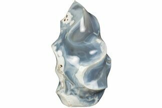 5.1" Polished Orca Agate Flame - Madagascar - Crystal #205457
