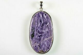 2.4" Siberian Charoite Pendant (Necklace) - 925 Sterling Silver   - Crystal #205728