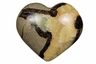 2.65" Polished Septarian Heart - Madagascar - Crystal #205198