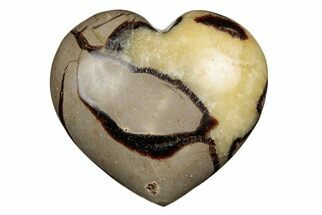 3.15" Polished Septarian Heart - Madagascar - Crystal #205201