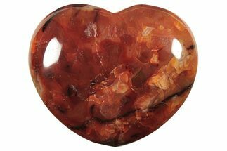Colorful Carnelian Agate Heart #205282