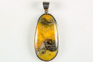 Bumblebee Jasper Pendant (Necklace) - Sterling Silver #205820