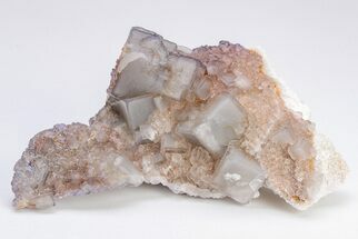 Purple Edge Fluorite Crystal Cluster - Qinglong Mine, China #205466