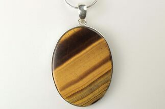 Tiger's Eye Pendant (Necklace) - Sterling Silver #206351
