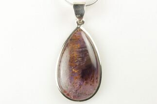 Cacoxenite Amethyst Pendant (Necklace) - Sterling Silver #206374
