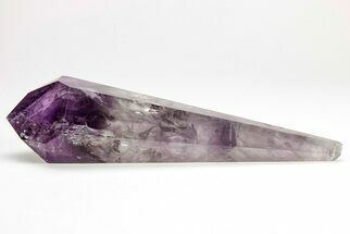 Polished Amethyst Crystal Point - Brazil #206591