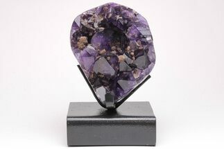 Dark Purple Amethyst Cluster w/ Goethite - Large Points #206893