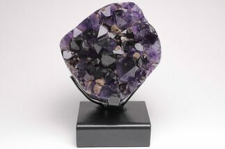 Dark Purple Amethyst Cluster w/ Goethite - Large Points #206908