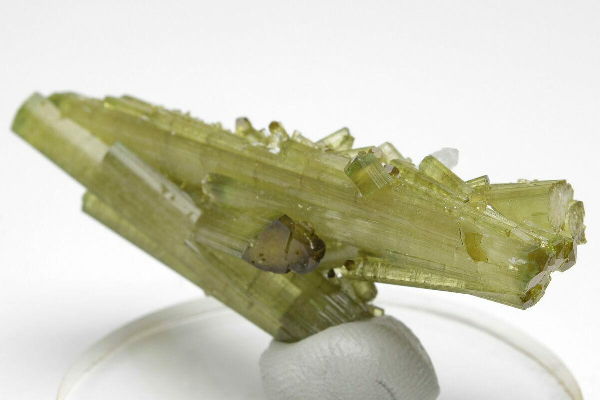 2.4" PistachioGreen Elbaite Tourmaline Cluster Skardu, Pakistan (207159) For Sale