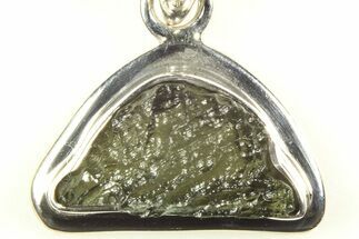 Green Moldavite Tektite Pendant ( grams) - Czech Republic #206646