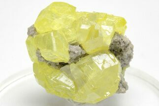 Striking Sulfur Crystal Cluster - Italy #207678