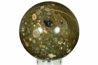 Polished Rainforest Jasper (Rhyolite) Sphere - Australia #208025