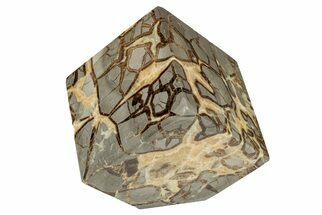 Wide, Polished Septarian Cube - Utah #207811