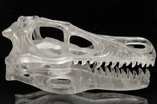 Carved Quartz Crystal Dinosaur Skull - Halloween Special! #208840