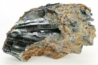 Gemmy, Emerald-Green Vivianite Crystal Cluster - Brazil #208723