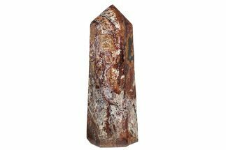 Polished, Red Chaos Brecciated Jasper Tower - Madagascar #210289