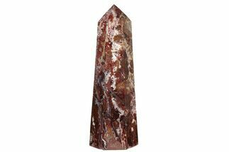 Polished, Red Chaos Brecciated Jasper Tower - Madagascar #210291