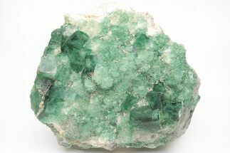 Green, Fluorescent, Cubic Fluorite Crystals - Madagascar #210470