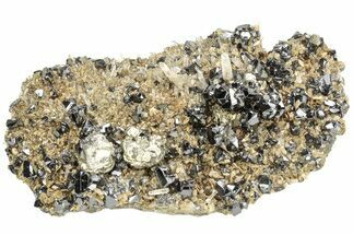 Lustrous Cassiterite Crystals On Quartz - Viloco Mine, Bolivia #209603