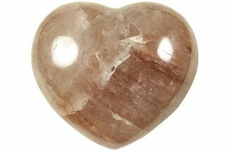 Polished Hematite (Harlequin) Quartz Heart - Madagascar #210512