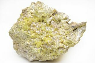Sulfur Crystals on Matrix - Steamboat Springs, Nevada #209727