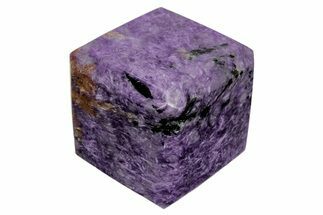 Polished Purple Charoite Cube - Siberia, Russia #211786