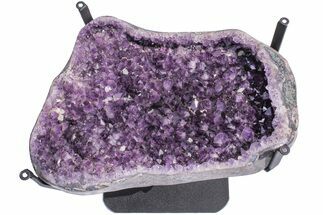Dark Purple, Amethyst Geode Table - Includes Glass Table Top #212736