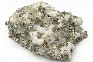 Sparkling Pyrite, Calcite and Quartz Association - Peru #213645