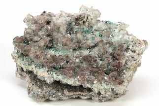 Fibrous Aurichalcite Crystals with Calcite - Mexico #214993