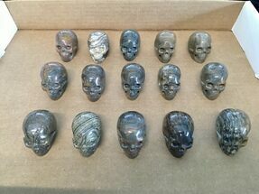 Clearance Lot: Polished Stone Skulls - Pieces #215257