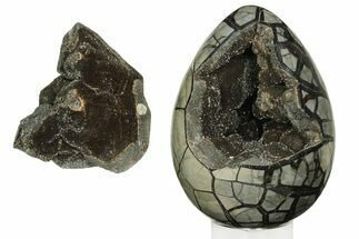 Septarian Dragon Egg Geode - Removable Section #203819