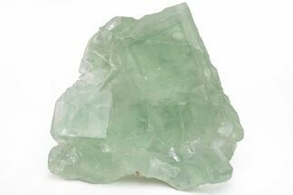 Green Cubic Fluorite Crystals with Phantoms - China #216275